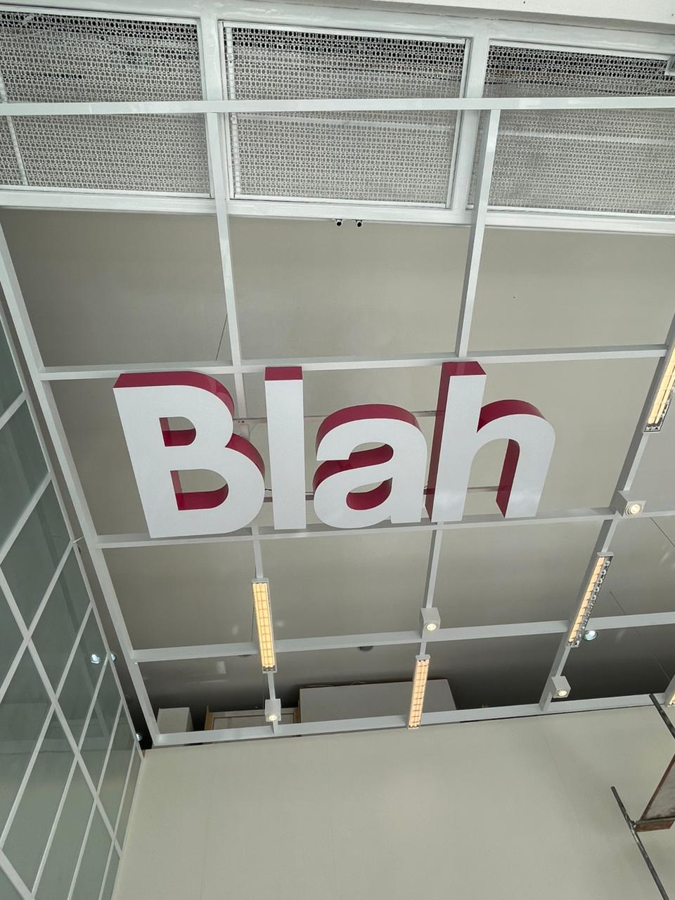 Letras 3D Blah - Teto